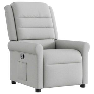 vidaXL Scaun extensibil din stofă gri nor