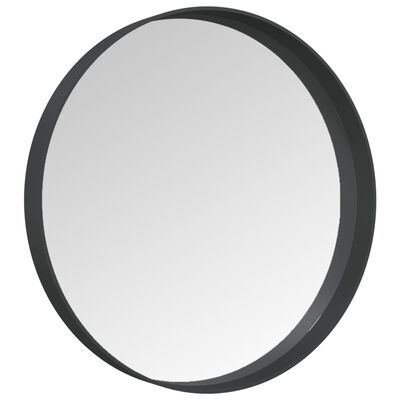 vidaXL Oglindă de perete, negru, 30 cm