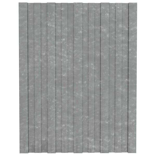 vidaXL Panou de acoperiș 36 pcs Argintiu 60 x 45 cm Oțel galvanizat