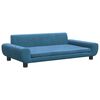 vidaXL Canapea pentru copii, albastru, 100x54x33 cm, catifea