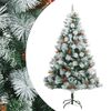 vidaXL Pom Crăciun artificial cu balamale, conuri, fructe roșii 210 cm