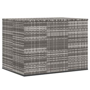 vidaXL Ladă grădină pentru perne, gri, 145x100x103 cm, ratan PE