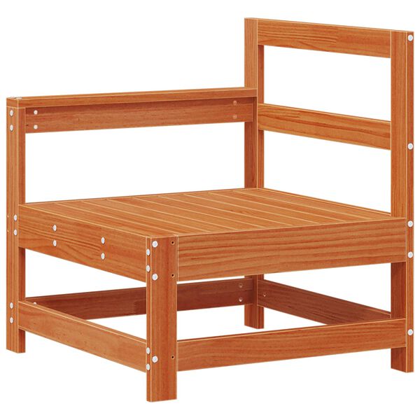 vidaXL Set de lounge pentru grădină 7 pcs Maro Ceară Lemn masiv de pin