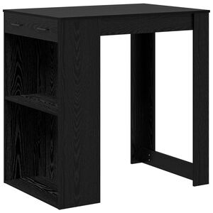 vidaXL Masă de bar Stejar Negru 102 x 70 x 103,5 cm Lemn compozit