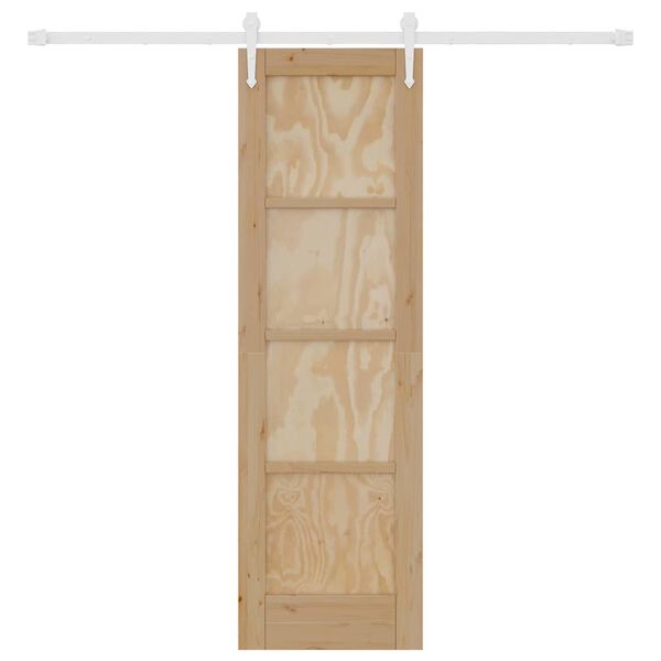 vidaXL Ușă glisantă ORKDAL Maro 61 x 198,5 cm Lemn de pin masiv