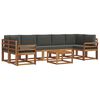 vidaXL Set de canapele de exterior 8 buc. Natural și Antracit