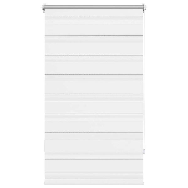 vidaXL Jaluzea Zebră 90,9x150 cm Lățime material 86,7 cm alb