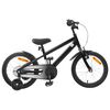 vidaXL Bicicletă pentru Copii 16 Inci pentru 4-6 ani Negru