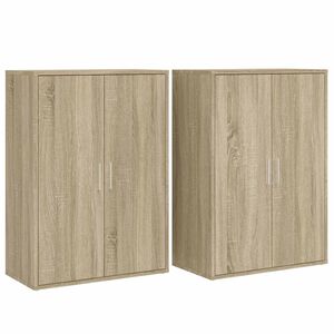vidaXL Dulapuri, 2 buc., stejar sonoma, 60x31x84 cm, lemn prelucrat