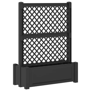 vidaXL Ghiveci mare cu trellis Antracit 99,5 x 43 x 133,5 PP