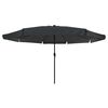 vidaXL Parasol de Grădină Antracit și negru 395 x 395 x 245 cm