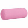 vidaXL Perne Bolster 2 pcs Roz Ø 15 x 40 cm țesătură