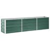 vidaXL Strat &icirc;nălțat de grădină verde 240 x 40 x 45 cm oțel galvanizat