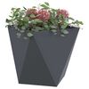 vidaXL Jardinieră 2 pcs Antracit 50 x 50 x 50 cm Oțel