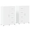 vidaXL Dulapuri, 2 buc., alb, 60x31x84 cm, lemn prelucrat