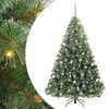 vidaXL Brad de Crăciun artificial cu 300 LED Verde 210 cm PE și PVC