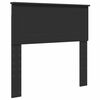 vidaXL Cadru de pat cu headboard Negru 90 x 200 cm Lemn compozit