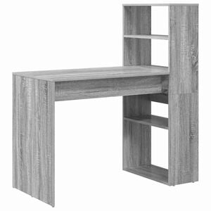 vidaXL Birou Gri Sonoma Lemn prelucrat 113 x 54 x 120 cm