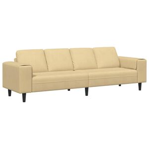 vidaXL Canapea Gri Verde 250 x 77 x 76 cm Țesătură din corduroy