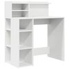 vidaXL Birou cu raft Alb 90 x 48 x 101,5 cm Lemn compozit