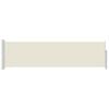 vidaXL Copertină laterală retractabilă de terasă, crem, 140 x 500 cm