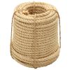 vidaXL Fr&acirc;nghie, 50 m, 12 mm, sisal 100%