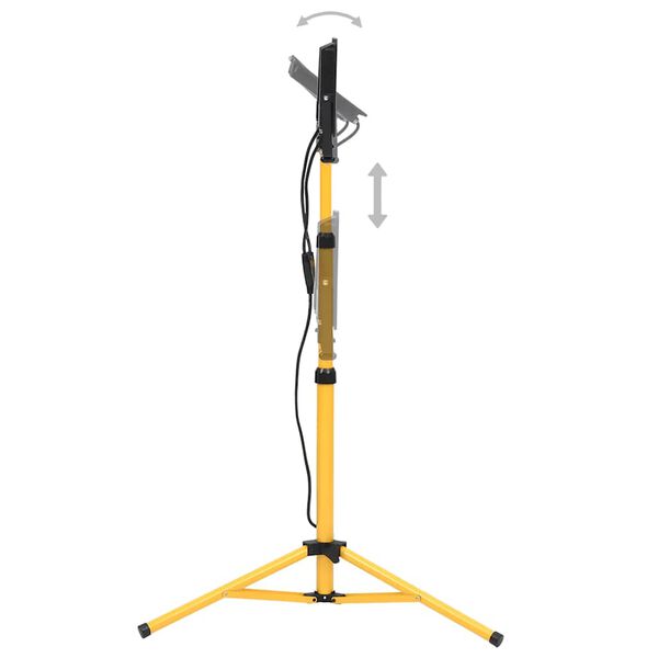 vidaXL Proiector cu LED și trepied, 2x100 W, alb cald