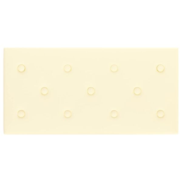vidaXL Tăblie de Pat pentru Perete 12 pcs Crem 60 x 30 cm