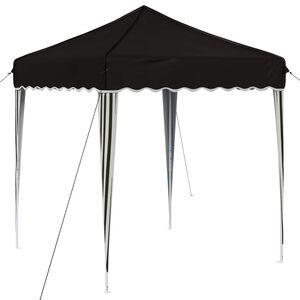 vidaXL Cort de Petrecere Pop-up 195 x 195 x 245 cm Negru