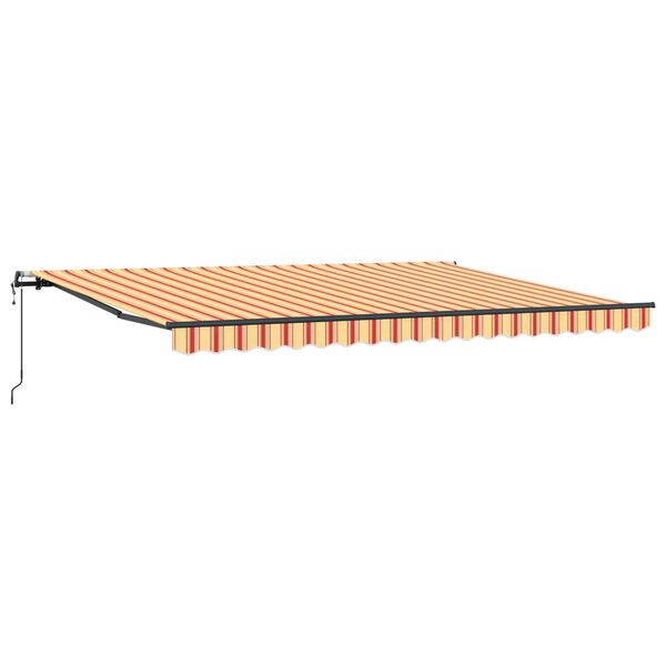 vidaXL Cortina Retractabilă Galben și portocalie 450 &times; 300 cm