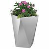 vidaXL Jardinieră 2 pcs Argintiu 50 x 50 x 75 cm Oțel Galvanizat