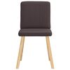 vidaXL Scaune de bucătărie, 4 buc., maro &icirc;nchis, material textil