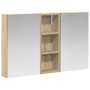 vidaXL Set dulap baie 3 buc. 80 x 10,5 x 50 cm Lemn prelucrat