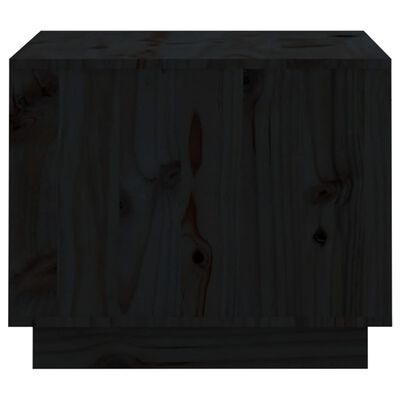 vidaXL Măsuță de cafea, negru, 120x50x40,5 cm, lemn masiv de pin