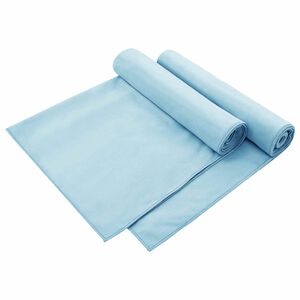 vidaXL Prosoape pentru scaune de exterior 2 buc. albastru 130 x 60 cm