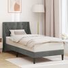 vidaXL Cadru de pat cu headboard Gri &icirc;nchis 80 x 200 cm Catifea