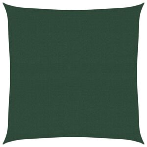 vidaXL P&acirc;nză parasolar, verde &icirc;nchis, 4,5x4,5 m, HDPE, 160 g/m&sup2;