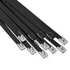 vidaXL Legătură pentru cablu 12 buc. 7,9 x 400 mm Negru