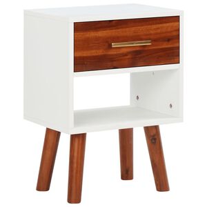 vidaXL Noptieră, 40x30x57 cm, lemn masiv de acacia,