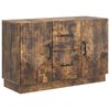 vidaXL Bufet cu sertar Stejar fumuriu 89 x 34,5 x 57 cm Lemn prelucrat