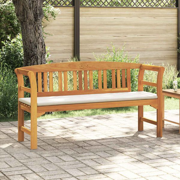 vidaXL Bancă de trandafir Natural 157 x 46 x 82,5 cm