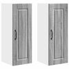 vidaXL Dulap de perete PORTO 2 pcs Gri Sonoma 30 x 31 x 80 cm
