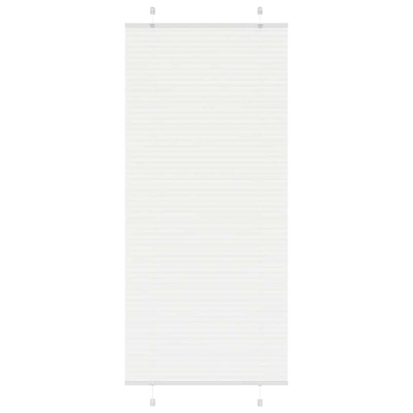 vidaXL Jaluzea plisată alb 90x200 cm Lățime țesătură 89,4cm poliester
