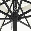 vidaXL Parasol de Grădină Alb și negru 295 x 295 x 245 cm