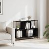 vidaXL Bibliotecă, negru, 102x28x77,5 cm, lemn prelucrat