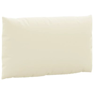 vidaXL Perne de canapea din paleți, 3 buc., alb crem, material textil