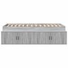 vidaXL Cadru de pat cu sertar Gri Sonoma 70 x 190 cm Lemn compozit
