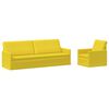 vidaXL Set de canapea 2 pcs Galben Deschis Țesătură