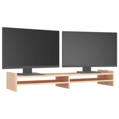 vidaXL Suport pentru monitor, 100x27x15 cm, lemn masiv de pin
