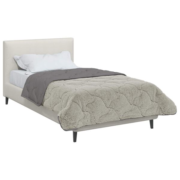 vidaXL Duvet de iarnă Patos Gri deschis 135 x 200 cm